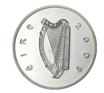 Pi&egrave;ce Irland 10 euro Silber 2009 Dublin