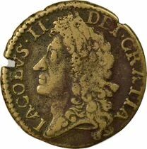 Pi&egrave;ce Irlanda 12 pence Lat&oacute;n Roi Jacques II 1689