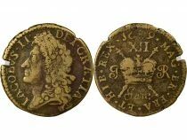 Pi&egrave;ce Irlanda 12 pence Ottone Roi Jacques II 1689