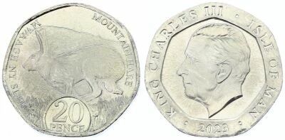 Pi�ce Isle of Man 20 pence Copper-Nickel 2023