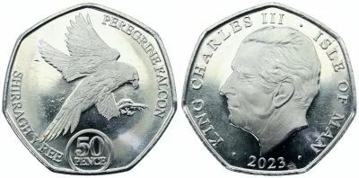 Pi�ce Isle of Man 50 pence Copper-Nickel 2023