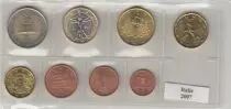 Pi&egrave;ce Italia 1 centime &agrave; 2 euros 2007