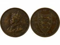 Pi&egrave;ce Jersey 1/12 shilling Bronce George V, Roi d\'Angleterre, Empereur des Indes 1911 Londres