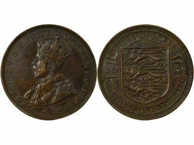 Pi�ce Jersey 1/12 shilling Bronce George V, Roi d\'Angleterre, Empereur des Indes 1923 Londres