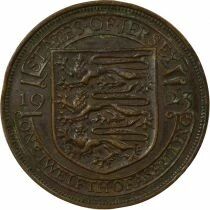 Pi&egrave;ce Jersey 1/12 shilling Bronce George V, Roi d\'Angleterre, Empereur des Indes 1923 Londres