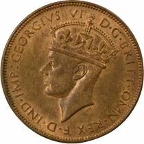 Pi&egrave;ce Jersey 1/24 shilling Bronzo George VI, Roi d\'Angleterre, Empereur des Indes 1947 Londres