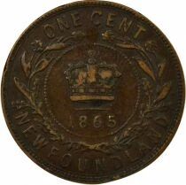 Pi&egrave;ce Kanada 1 cent Bronze Victoria, Reine 1865 Londres