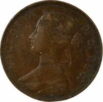 Pi&egrave;ce Kanada 1 cent Bronze Victoria, Reine 1880 Londres
