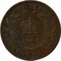 Pi&egrave;ce Kanada 1 cent Bronze Victoria, Reine 1880 Londres