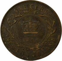 Pi&egrave;ce Kanada 1 cent Bronze Victoria, Reine 1896 Londres