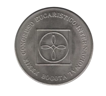 Pi&egrave;ce Kolumbien 5 peso Kupfer-Nickel 1968 Bogota