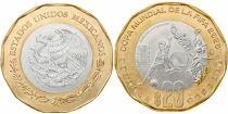 Pi&egrave;ce Messico 20 pesos bimet&aacute;lica 2026 Mo Mexico City