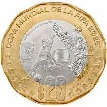 Pi&egrave;ce Mexiko 20 pesos Bimetal 2026 Mo Mexico City