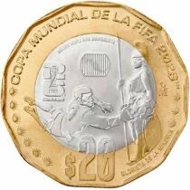 Pi&egrave;ce Mexiko 20 pesos Bimetal 2026 Mo Mexico City