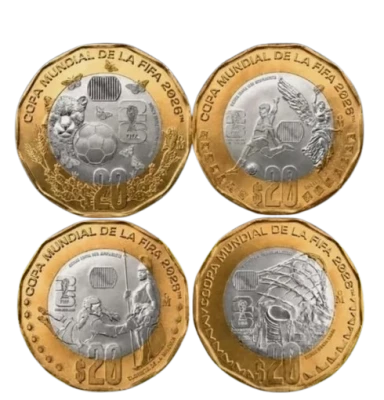 Pi�ce Mexiko 20 pesos Bimetal 2026