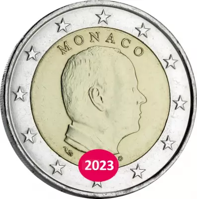 Pi�ce Monaco 2 euros Bi-metallic 2023