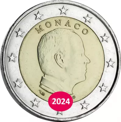 Pi�ce Monaco 2 euros Bi-metallic 2024