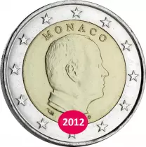 Pi&egrave;ce Monaco 2 euros Bimetal 2012