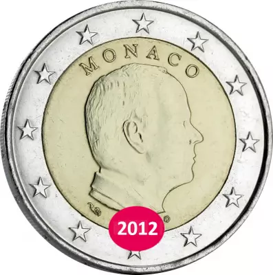 Pi�ce M�naco 2 euros bimet�lica 2012