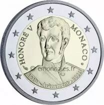 Pi&egrave;ce M&oacute;naco 2 euros bimet&aacute;lica 2019