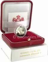 Pi&egrave;ce M&oacute;naco 2 euros bimet&aacute;lica 2019