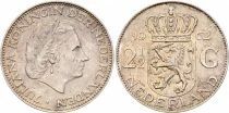 Pi&egrave;ce Paesi Bassi 2.5 gulden Argento Juliana 1962 Utrecht