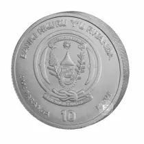 Pi&egrave;ce Ruanda 10 Silber 2026
