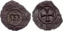 Pi&egrave;ce Sicilia 1 Rame-Argento Manfred 1258-1266 Messine