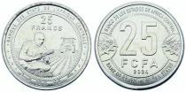 Pi&egrave;ce Staaten Zentralen Afrikas 25 francs Kupfer-Nickel 2024