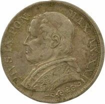 Pius IX - 1 Silver Lira - 1867 Year XXII R Rome