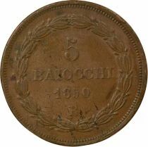 Pius IX - 5 Baiocchi - 1850 R Rome An V