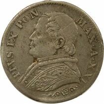 Pius IX - 5 Silver Soldi - 1867 R Rome Year XXI