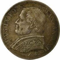 Pius IX - Silver Lira - 1868 R Rome Year XXII