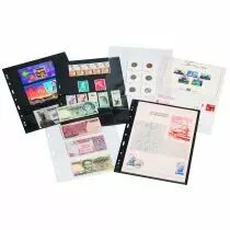 Pochettes plastiques GRANDE  avec 4 bandes horizontales  transparent