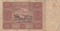 Poland 100 Zlotych 1947 - Woman and horses - P.129