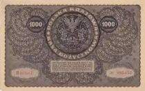 Poland 1000 Marek Tadeusz Kosciuszko - 1919 - III s&eacute;rie E