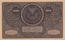 Poland 1000 Marek Tadeusz Kosciuszko - 1919 - III s&eacute;rie W