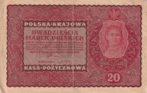 Poland 20 Marek - Woman- Eagle - 1919 - P.26