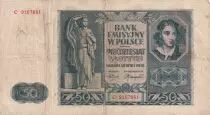 Poland 50  Zlotych - Woman\'s portrait - 1941 - Serial C - P.102