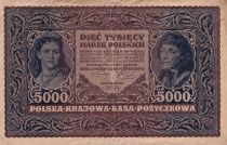 Poland 5000 Marek - T. Kosciuszko - Woman - 1920 - VF - P.31