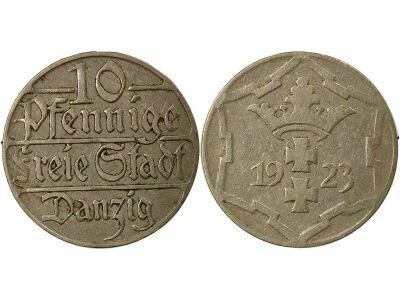 Poland Danzig - 10 Pfennige - 1923