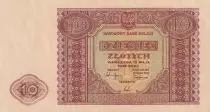 Polen 10 Zlotych - 15-05-1946 - Arms - P.126