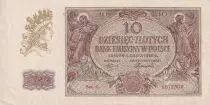 Polen 10 Zlotych - Woman\'s portrait - 1940 - Serial L - P.94
