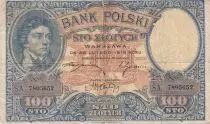 Polen 100 Zlotych - T. Kosciuszko - Crowned eagle - 1919 - F - P.57