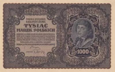 Polen 1000 Marek Tadeusz Kosciuszko - 1919 - III s�rie AC