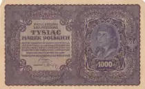 Polen 1000 Marek Tadeusz Kosciuszko - 1919 - III s&eacute;rie W