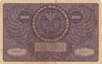 Polen 1000 Marek Tadeusz Kosciuszko - 1919 - III s&eacute;rie W