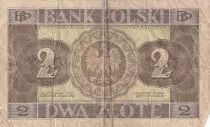 Polen 2 Zlote - Woman\'s portrait - 1936 - Serial DF - P.76a