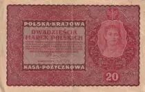 Polen 20 Marek - Woman- Eagle - 1919 - P.26