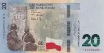 Polen 20 Zlotych - Nicolaus Copernicus - Folder - Polymer - 2023